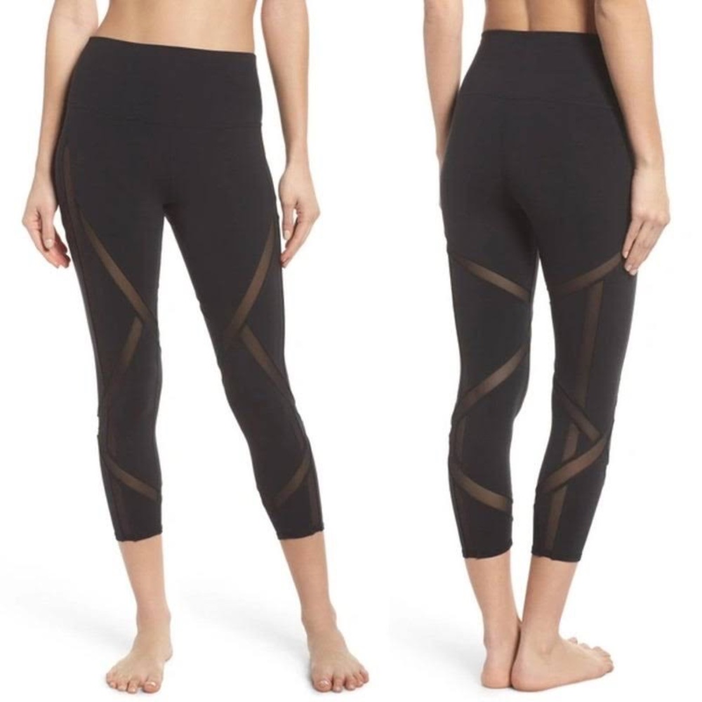 ALO yoga laced mesh airbrush leggings